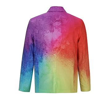 Xiaojmake Blazer for Men Single Breasted Notched Lapel Suit